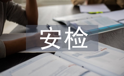 安檢實訓總結